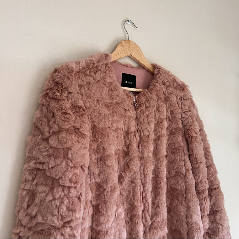Forever 21 Dusty Rose Teddy Jacket